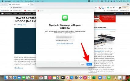 Sign into Messages with your iCloud ID. 