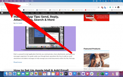 Click the Apple icon on your Mac