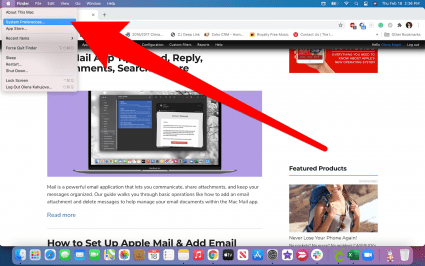 Select System Preferences to edit your settings