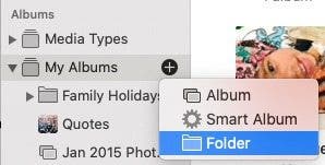 mac albums photo folder