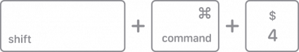 Shift, command, 4 keyboard shortcut mac screenshot