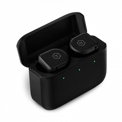 Master & Dynamic MW08 wireless earbuds.