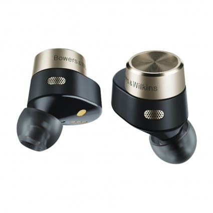 Bowers & Wilkins PI7 wireless earbuds.