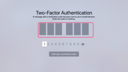 Have new user enter passcode that they received