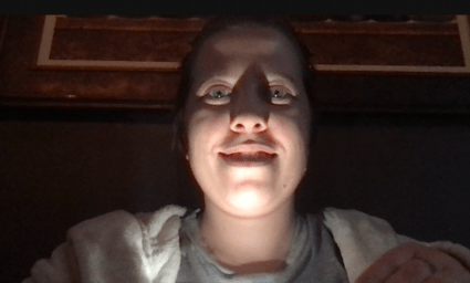 Uneven LED lighting on face during video call