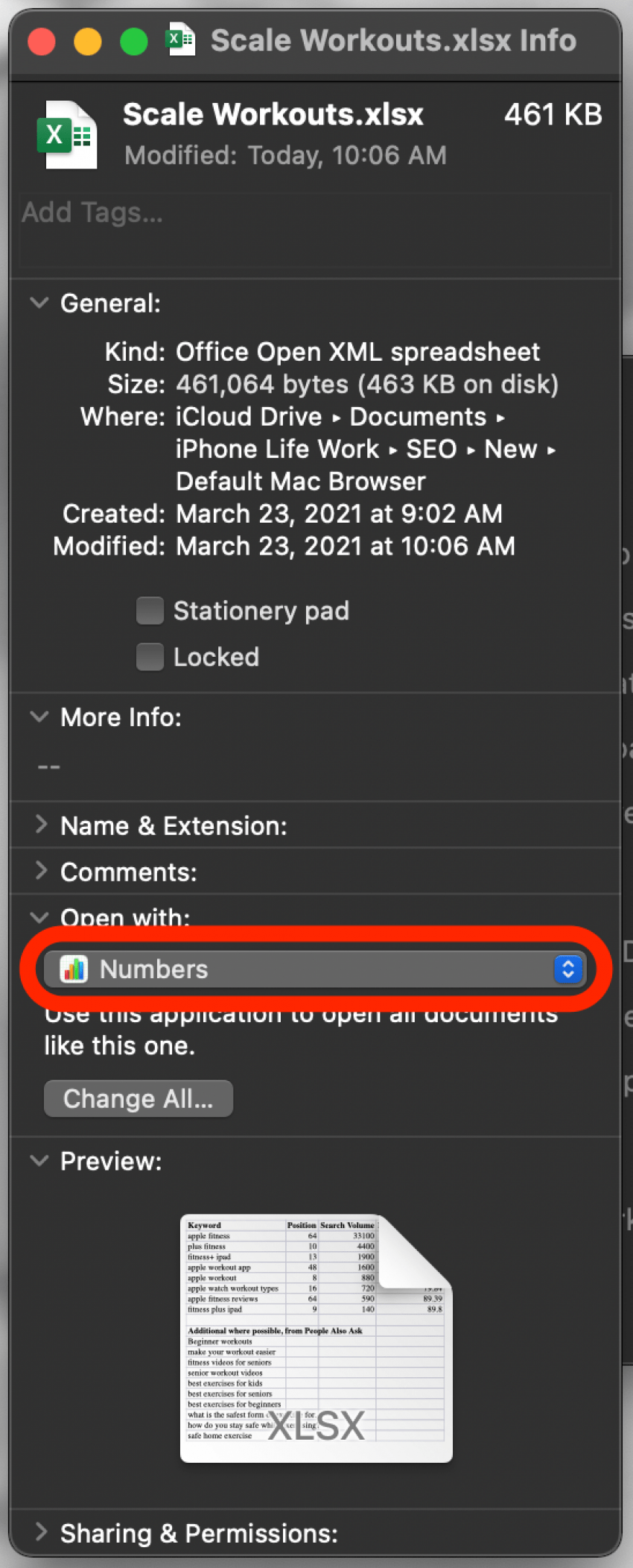 change default program for mac