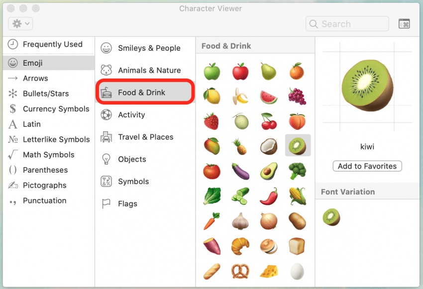 how to update emojis on mac