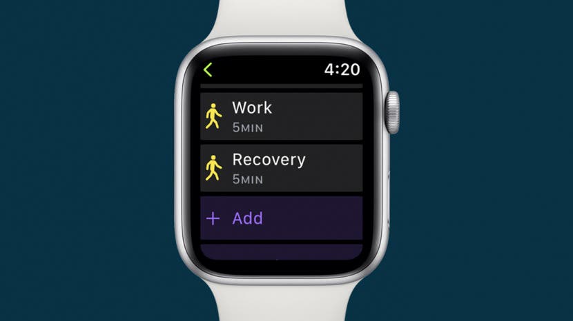 Apple watch interval running best sale