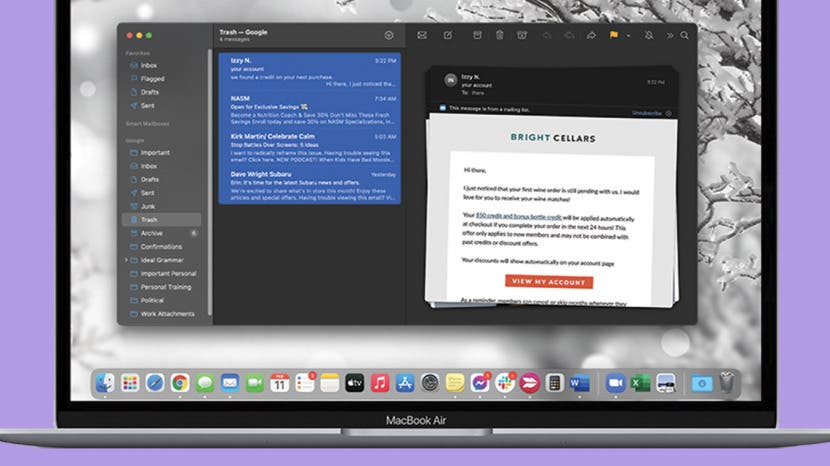 mac os x mail attach only shows recent documents