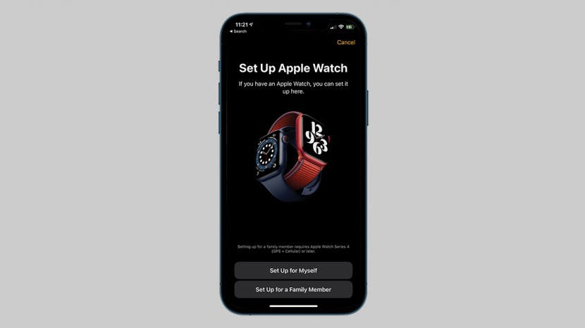 Setting up apple watch without online iphone