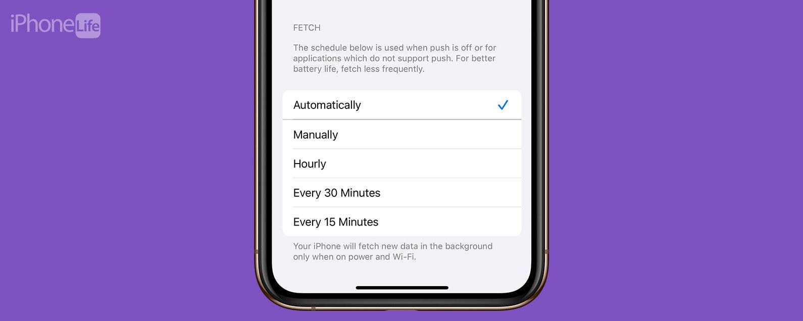 Save iPhone Battery by Changing Mail's Fetch Frequency (iOS 17)