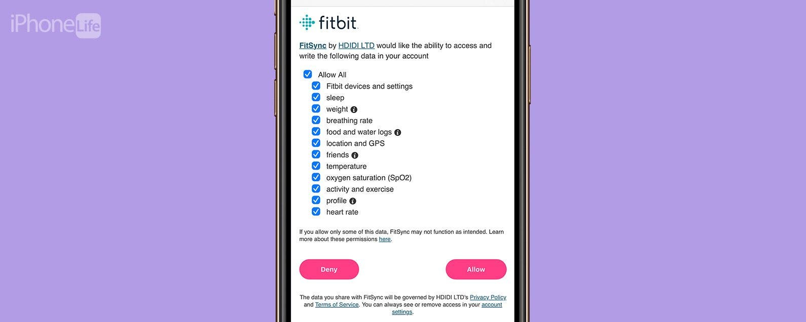 Sync fitbit to iphone health sale