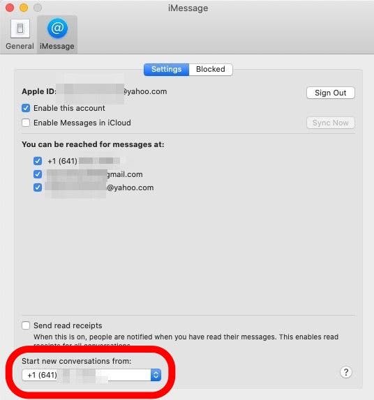 how to connect my iphone to my macbook messages