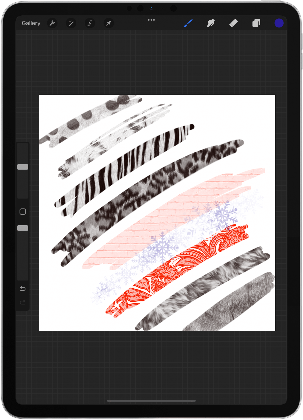 Procreate Brick Brush - aesthetic paint brushes