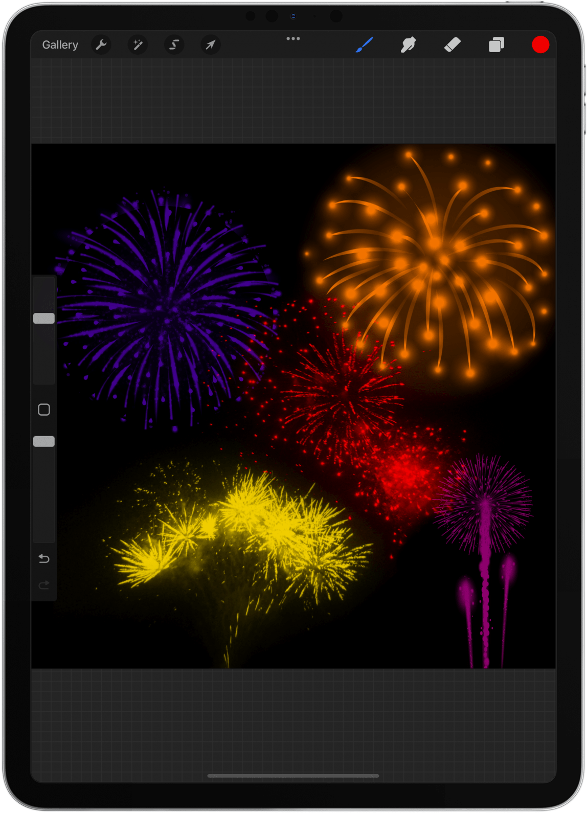 Firework procreate stamps free