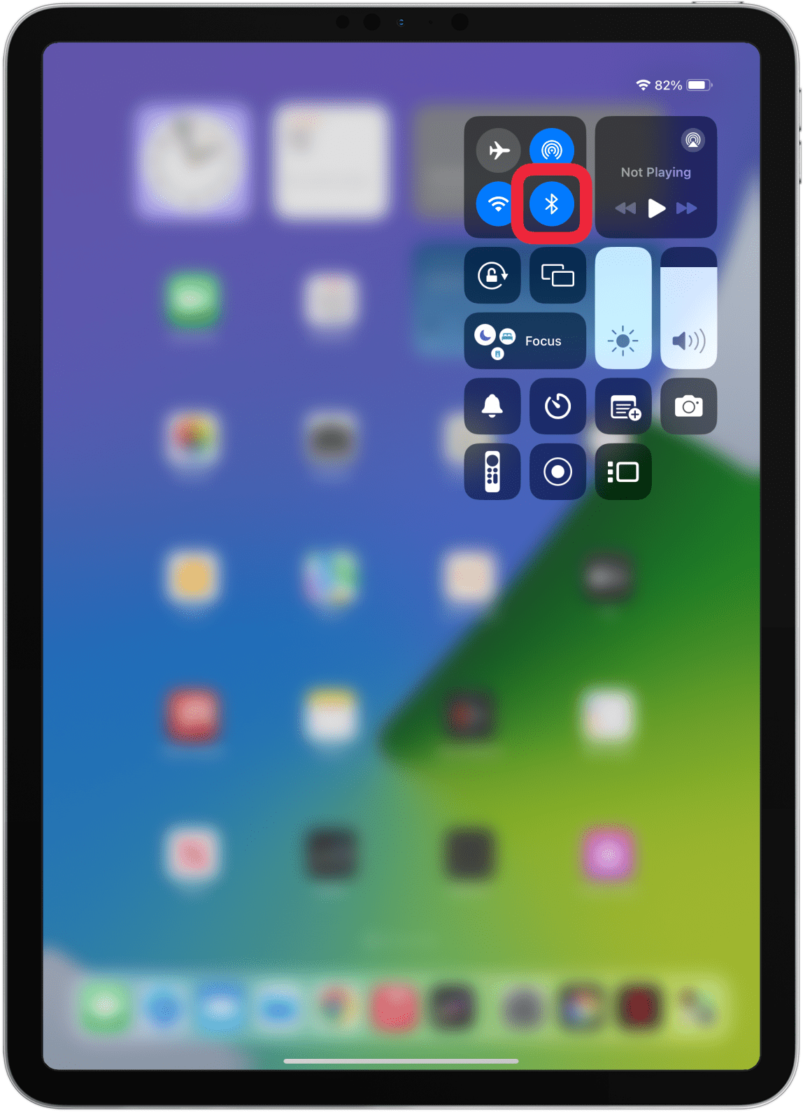 If it is a Bluetooth keyboard, make sure the Bluetooth is enabled on your iPad.