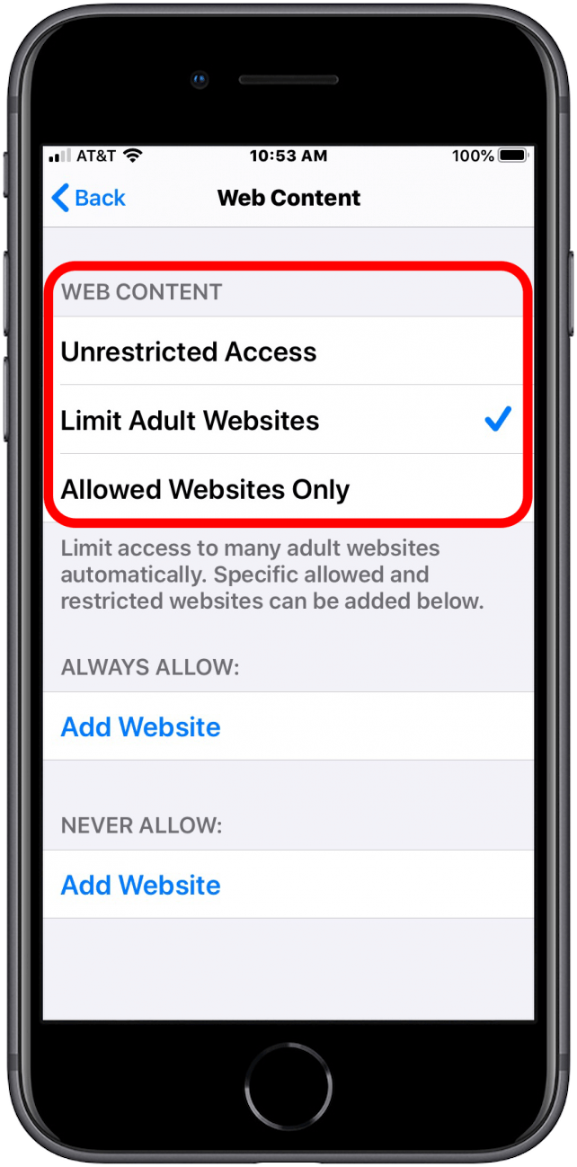 parental controls adult websites