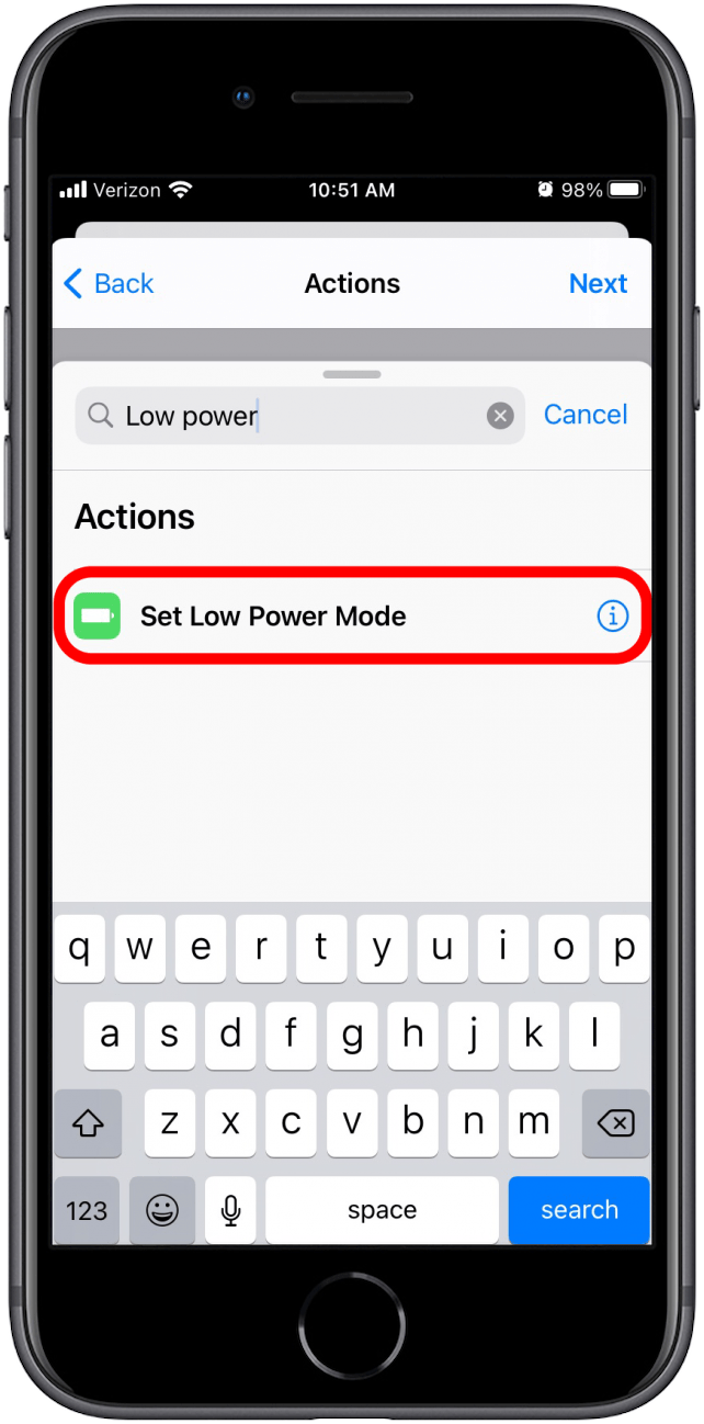 Set Low Power Mode