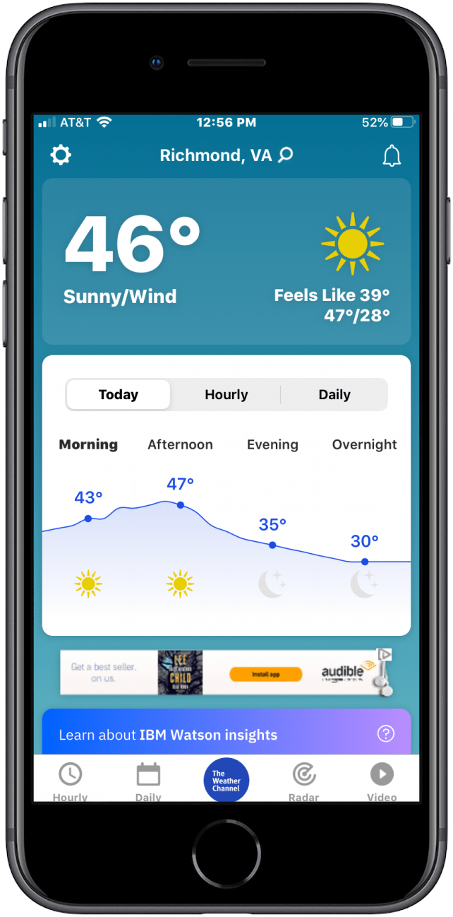 weather channel app