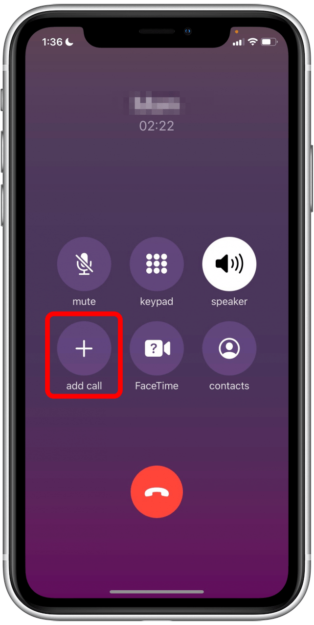 Add call on call screen