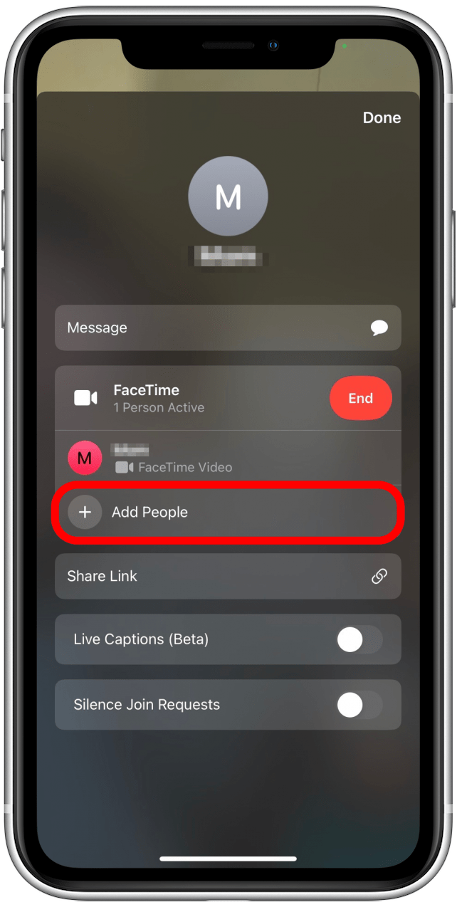 How to add people to FaceTime call on iPhone