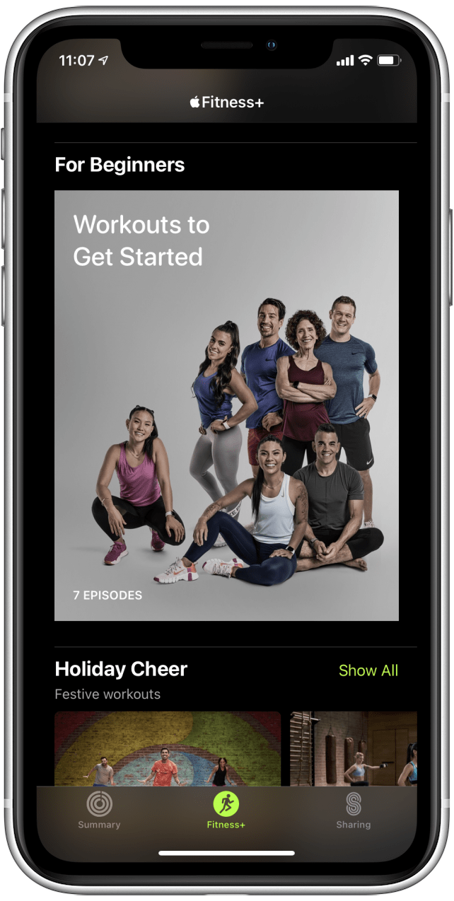 Apple Fitness Plus workouts for beginners