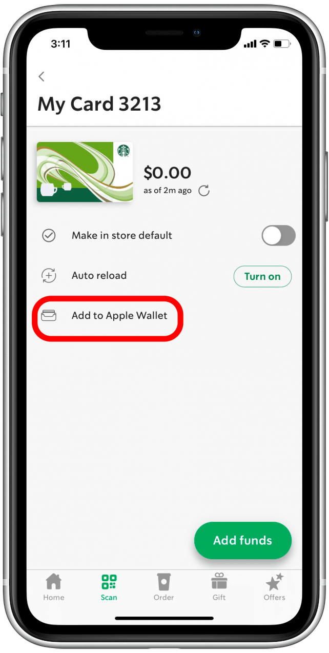 Add to Apple Wallet