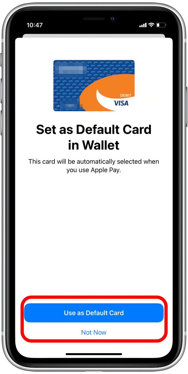 default card