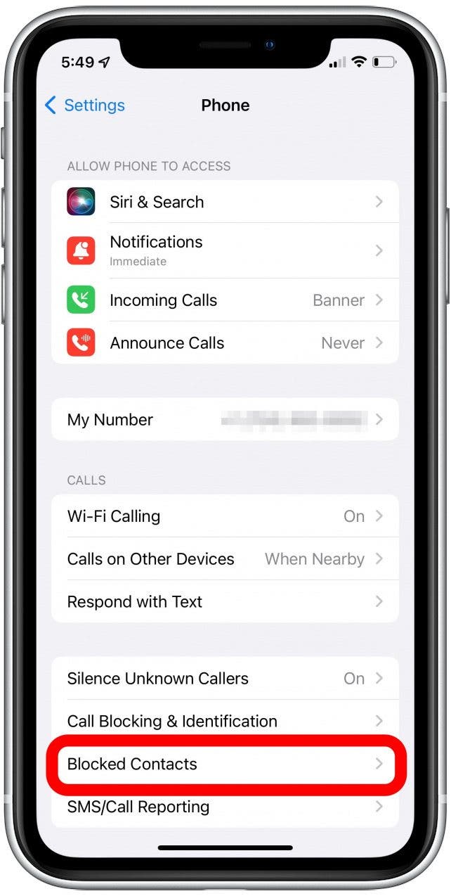 how to find a blocked number on iphone