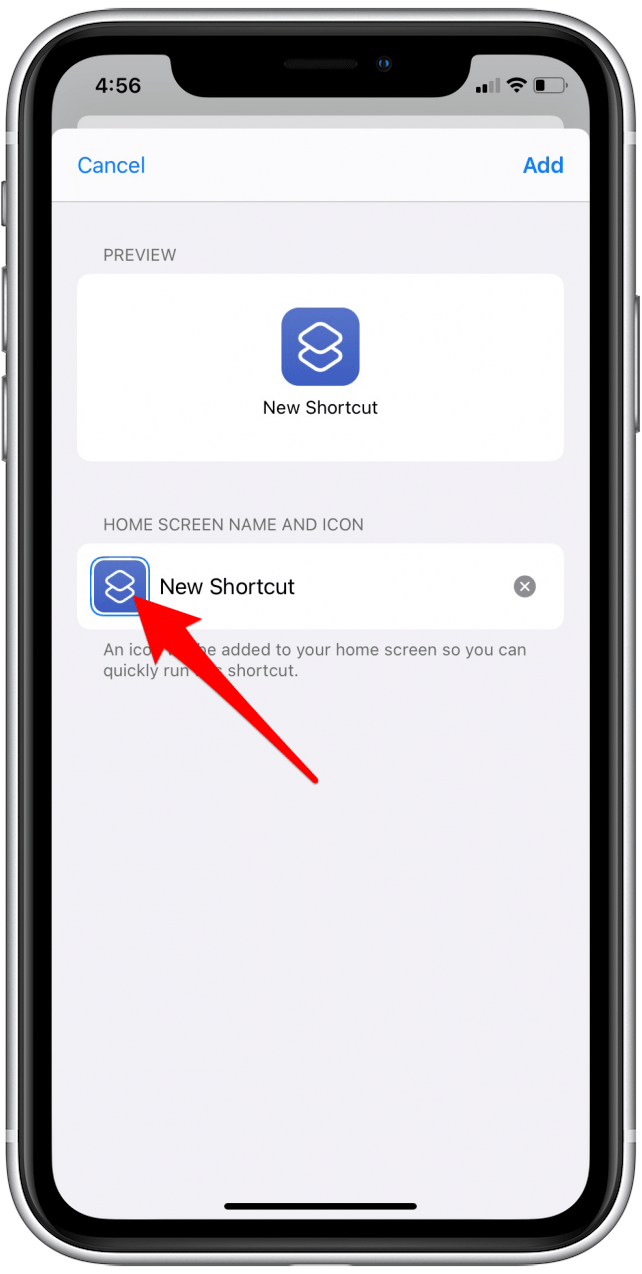 iphone app shortcut icons
