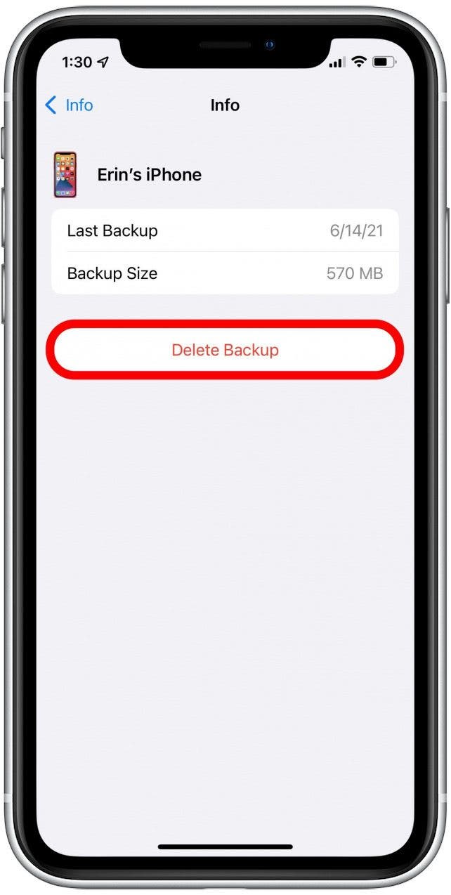 Clear iCloud storage