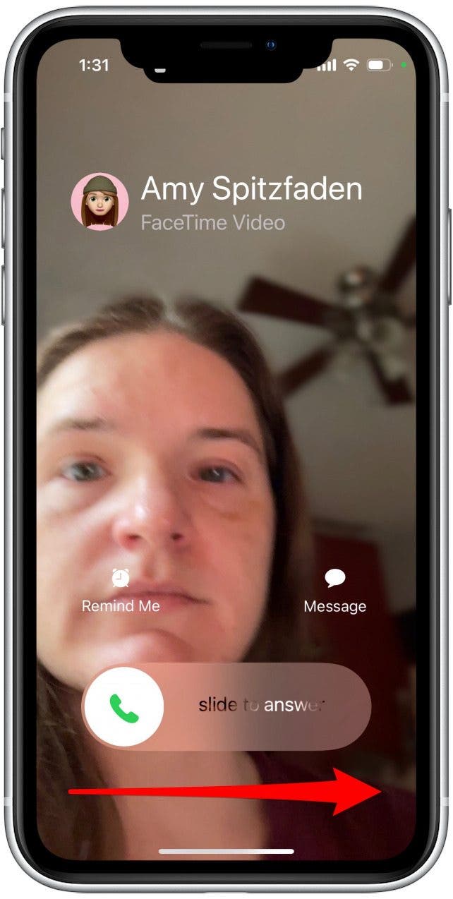 Answer or make FaceTime call