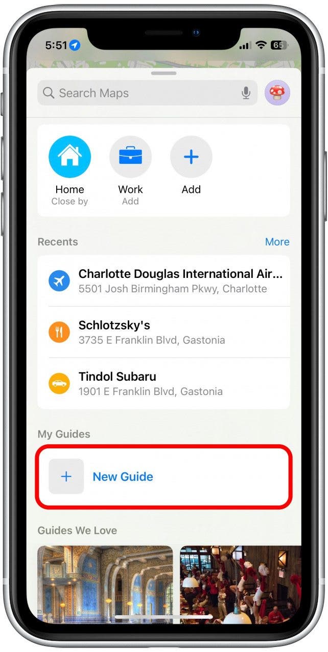 If it’s your first guide tap New Guide.