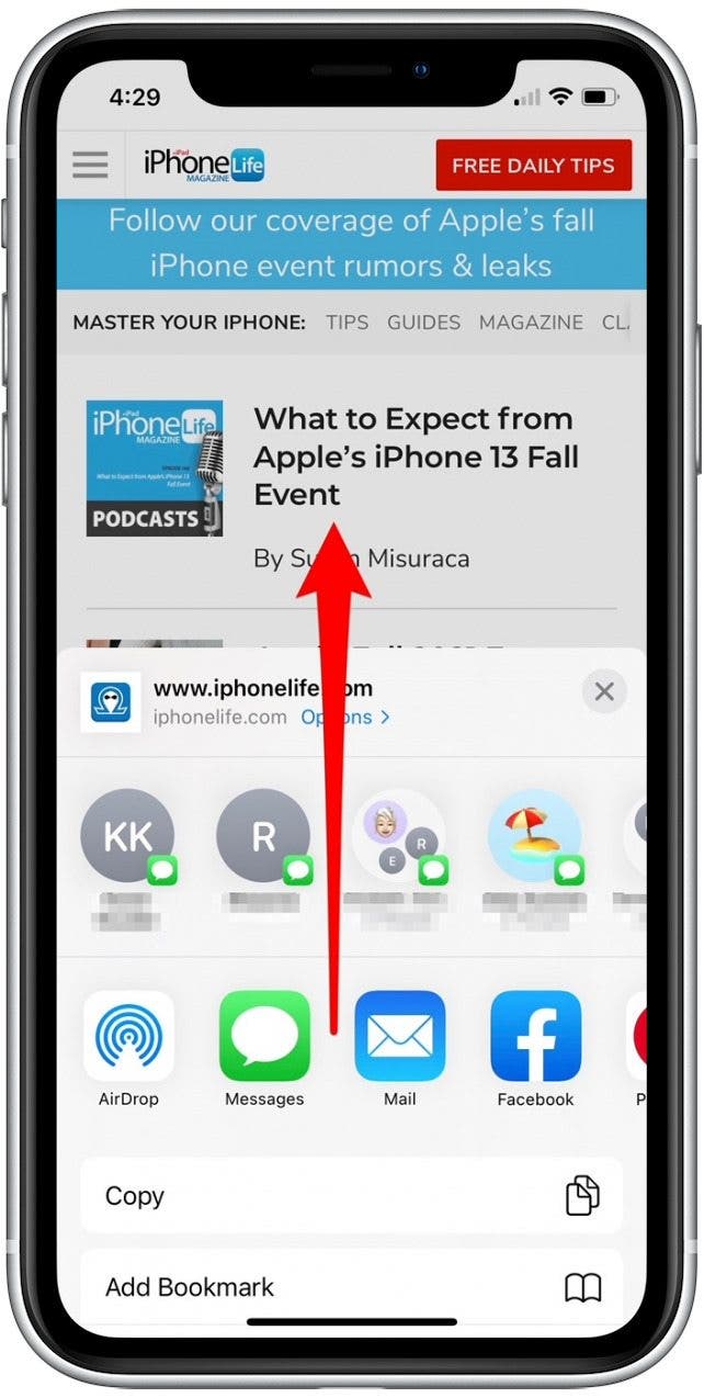 how to bookmark a website on ipone