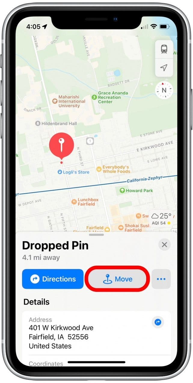 How To Drop A Pin On IPhone In The Maps App