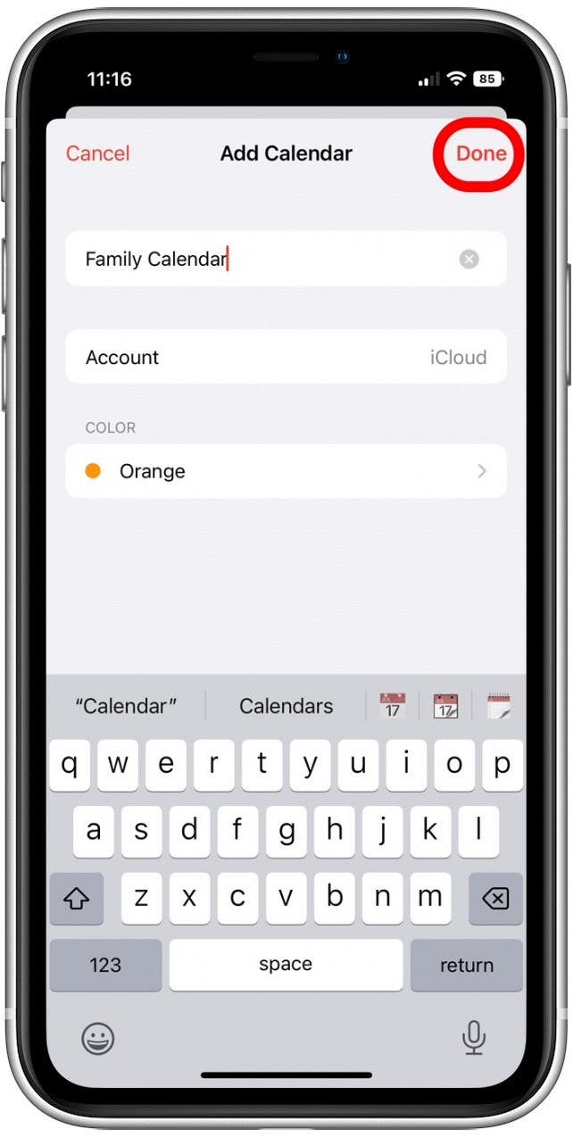 Easily Create a Shared Family Calendar on Your iPhone (iOS 16)