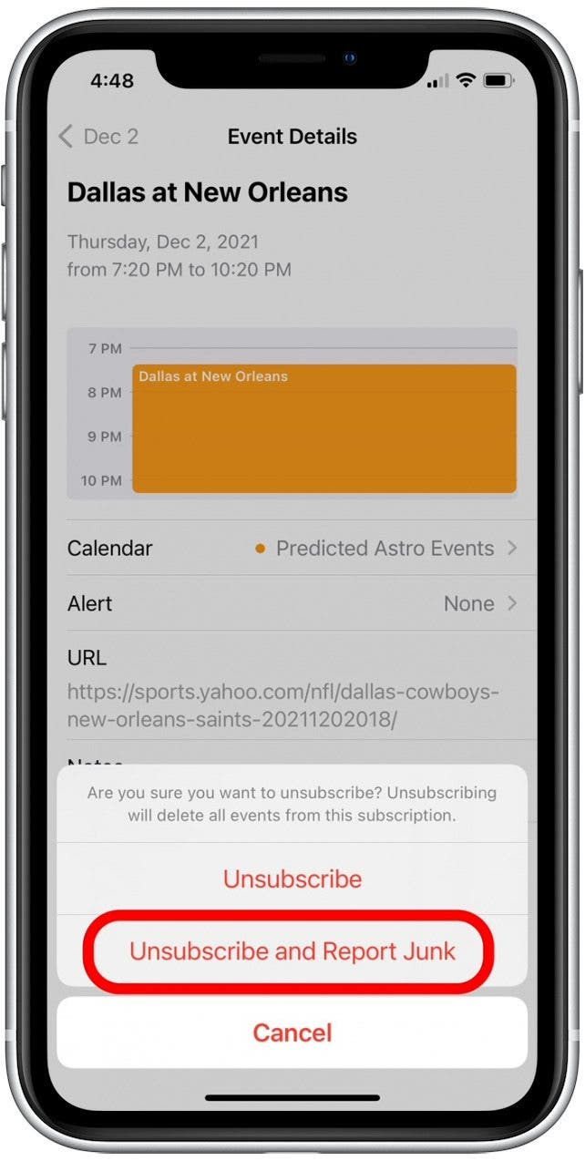 How to Get Rid of iPhone Calendar Spam