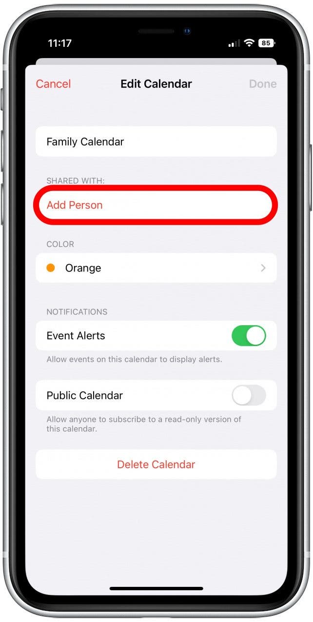 Easily Create a Shared Family Calendar on Your iPhone (iOS 16)