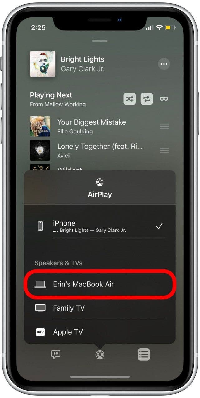 AirPlay from iPhone to Macbook