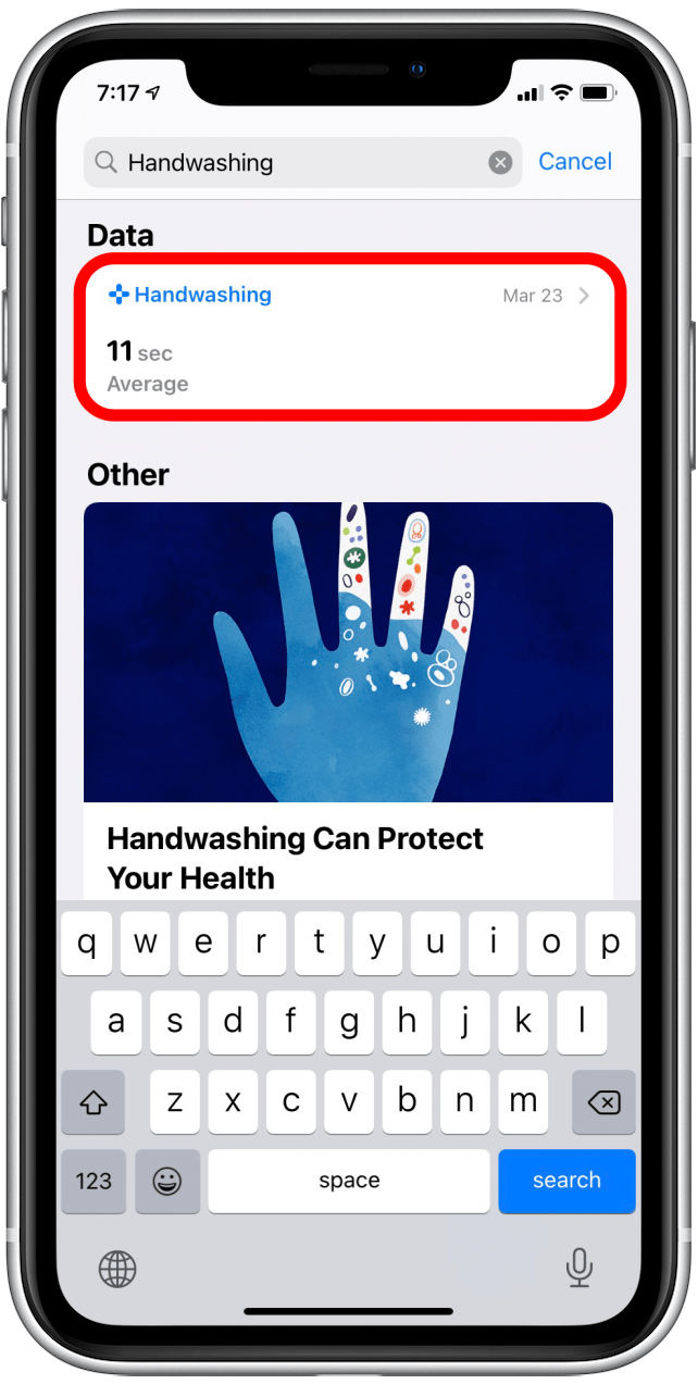 Apple watch handwashing