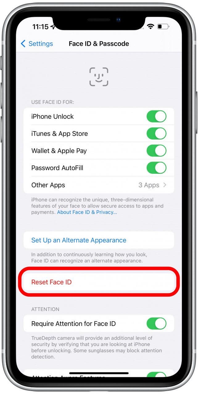 Reset Face ID on Your iPhone