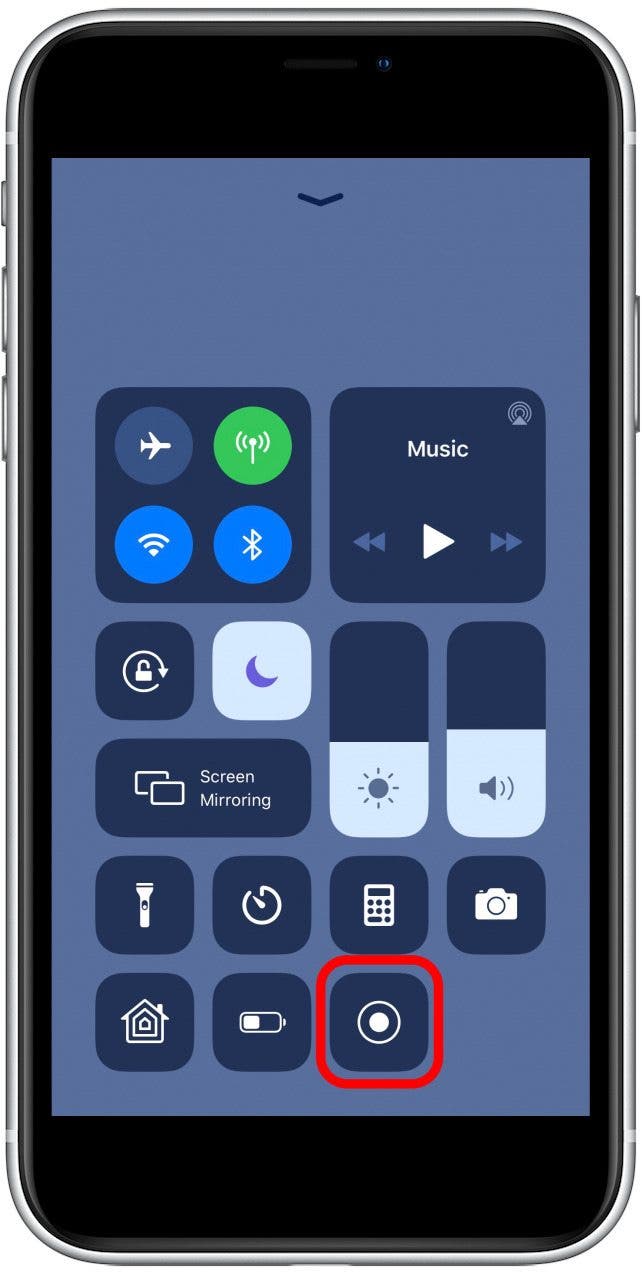 tap the capture icon to begin recording