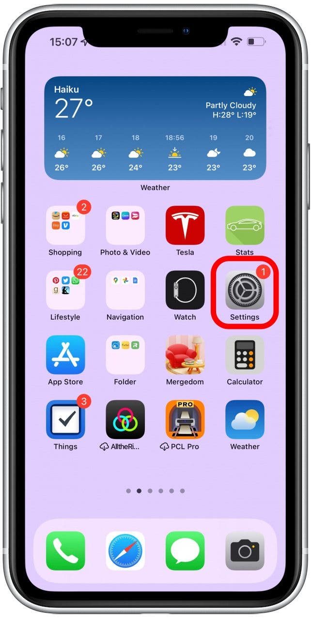 Open Settings on your iPhone - how do u turn live listen on airpods	