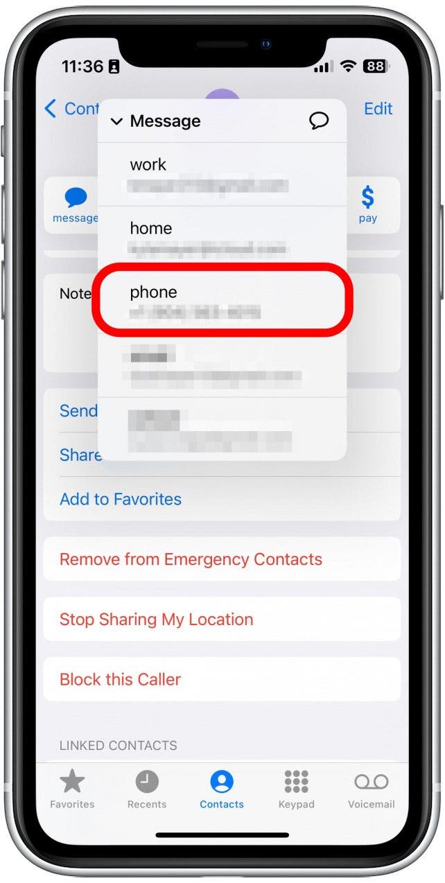 how to add email to favorites on iphone ios 15