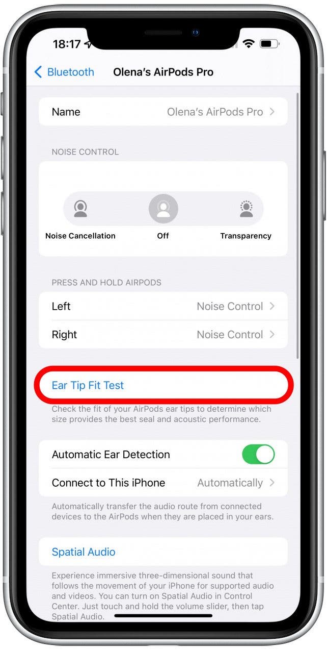 Select Ear Tip Fit Test - air pods pro ear tips