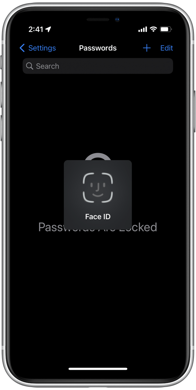 If you’re using Face ID, your phone will need to scan your face before proceeding