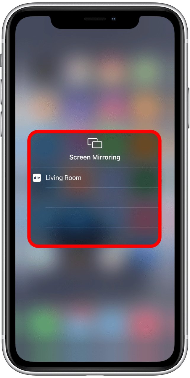 Screen Mirroring options