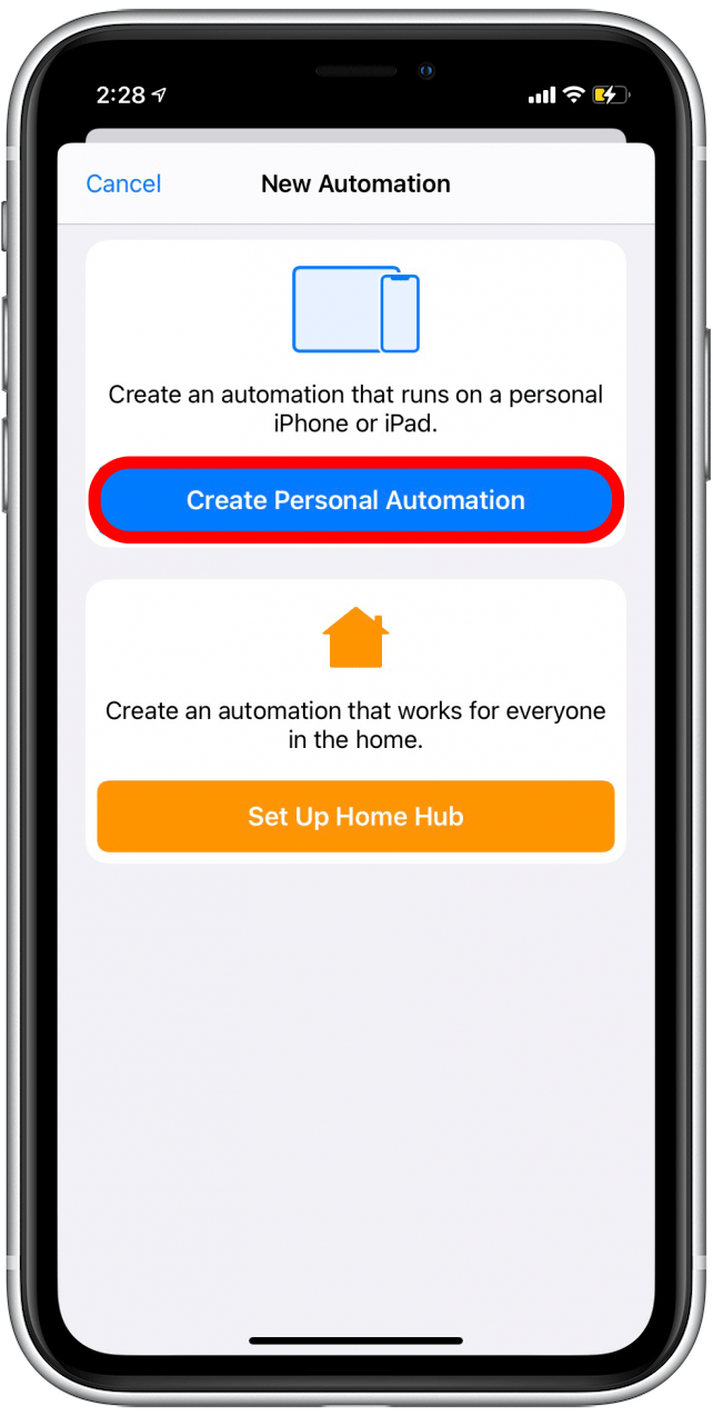 create personal automation