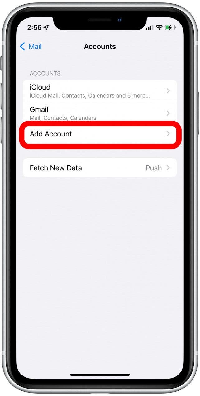 add multiple email accounts to iphone mail app