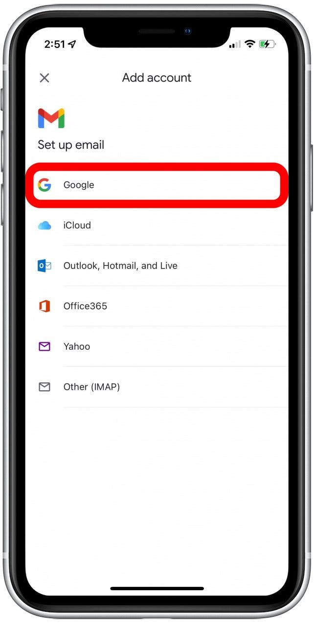 add a second account to the gmail app on iphone